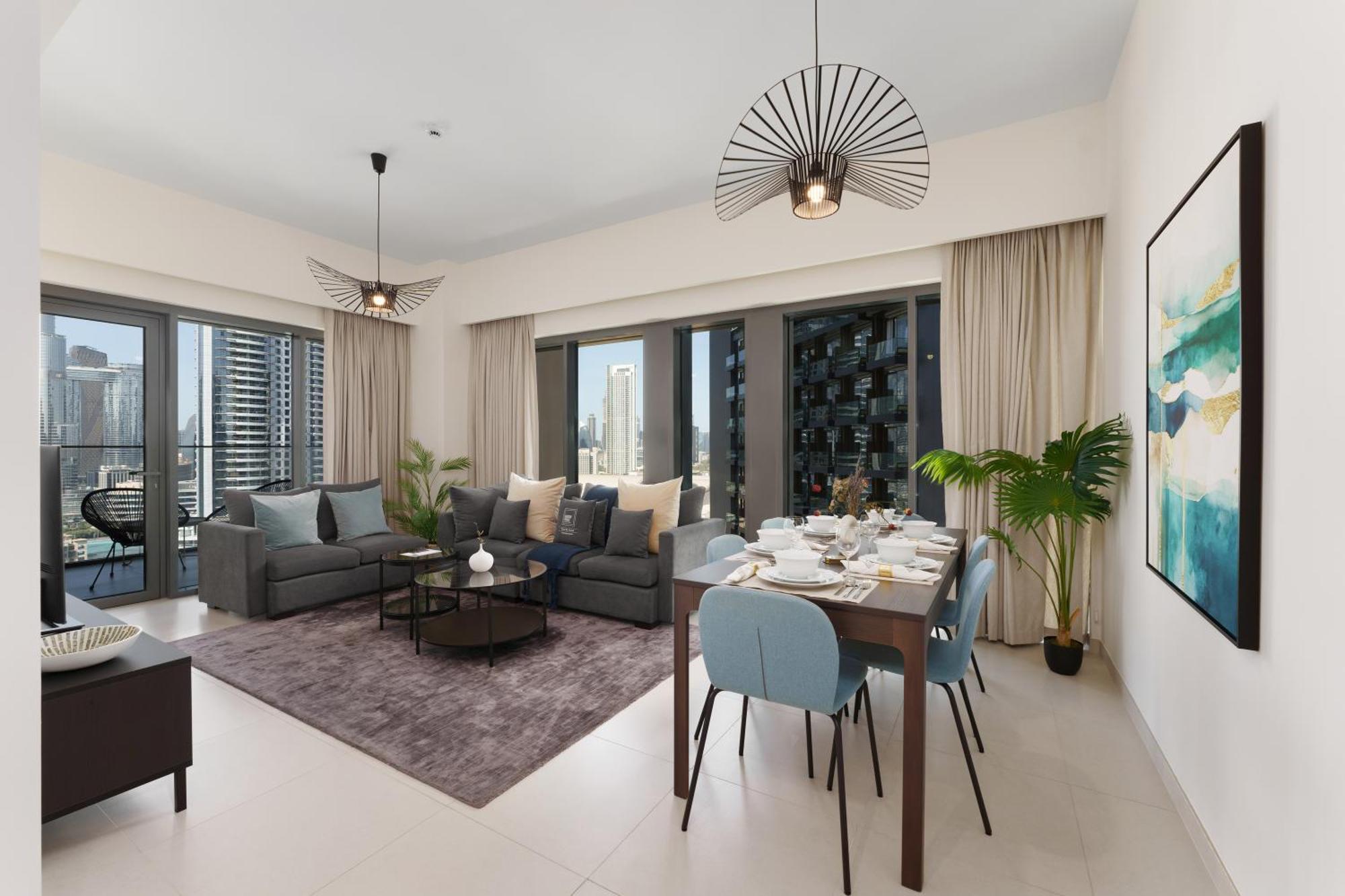 Maison Privee - Elevated Living With Spectacular Burj Khalifa Views Dubai Buitenkant foto